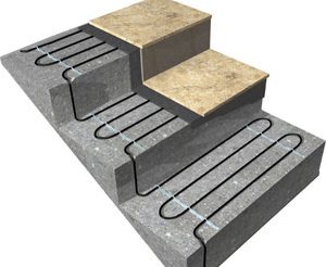Обогрев ступеней, тротуаров и подъездных путей